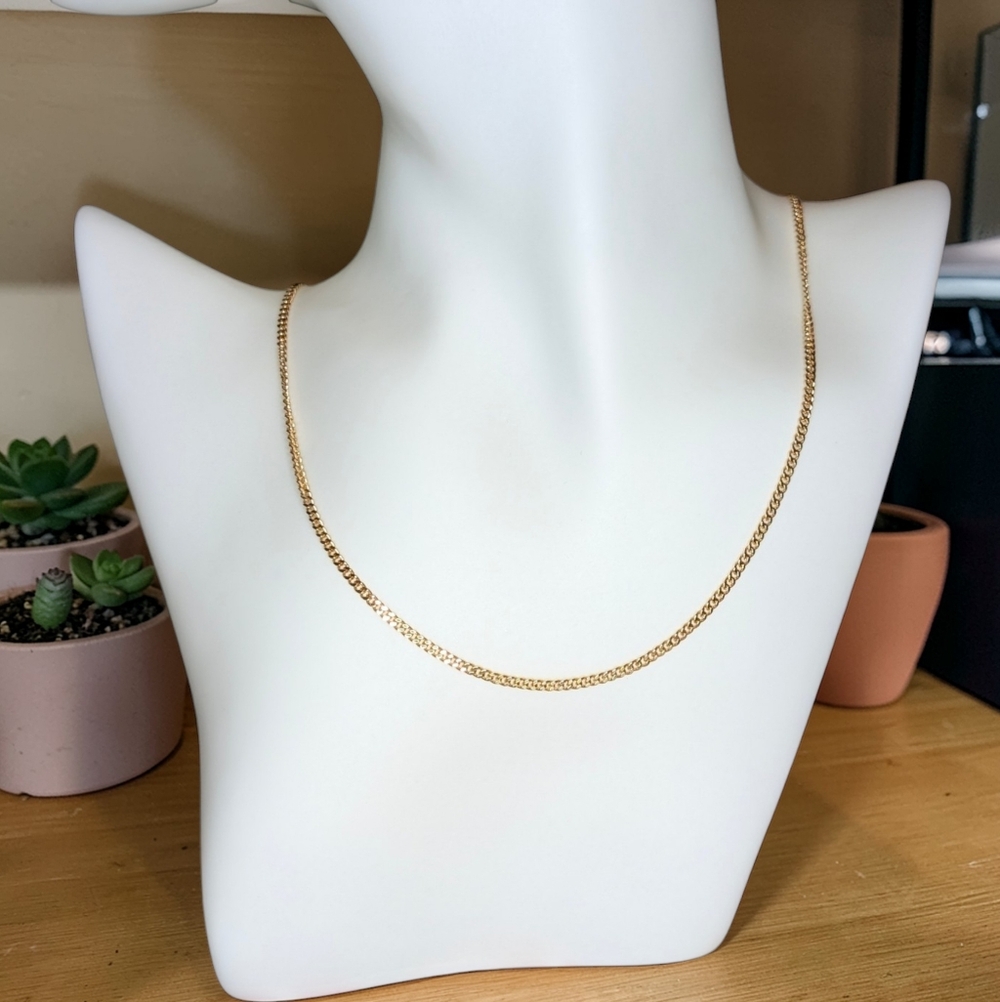 💥2 for $40💥 Pretty Bird 14K Rose Gold Plated 18-inch Curb Link Chain $25 Each